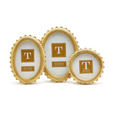 Gold Falcate Photo Frame