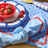 Red White and Bloom Napkin S/4