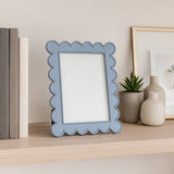 Blue Resin Scallop Photo Frame