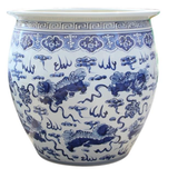 Jumbo foo dog fishbowl