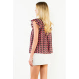 Flutter Sleeve Button Top