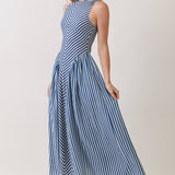 Caty Striped Sleeveless Dress