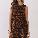 Leopard Print Shift Dress
