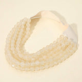 Marbled Faceted Magnetic Necklace