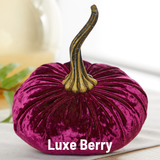 Large Velvet Pumpkin