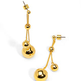 Orb Chain Drop Earring