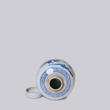 Porcelain Playing Children Round Storage Jar