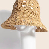Vented Straw Braided Bucket Hat