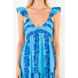 Flutter Sleeve Midi Dress