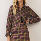 Plaid Skirt Set