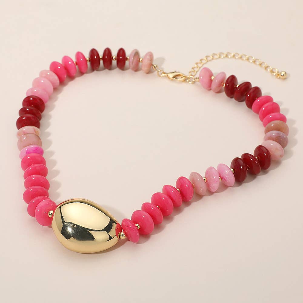 Chunky Pebble Resin Necklace