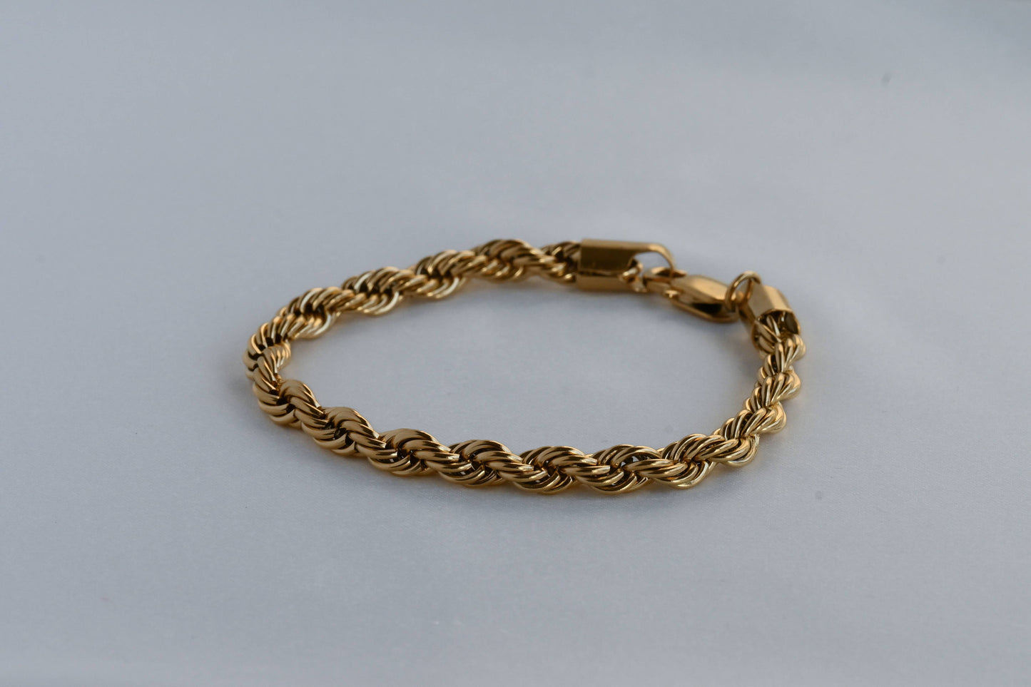 Bold 18k Gold Bracelets - Waterproof Thick Chain Bracelets: Herringbone