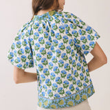 Floral Bubble Sleeve top