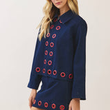 Grommet Denim Set