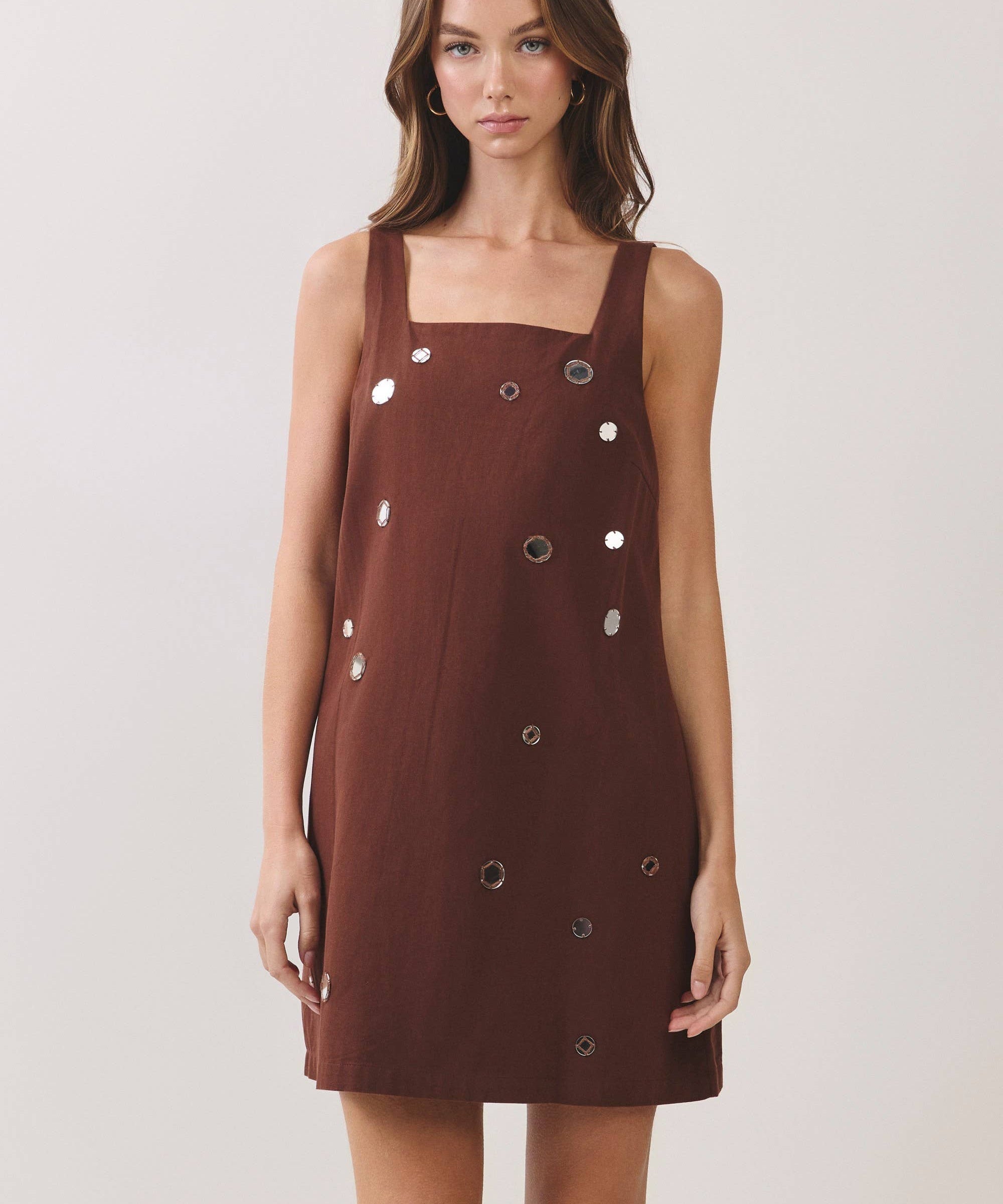 Mirror Embellished Dress
