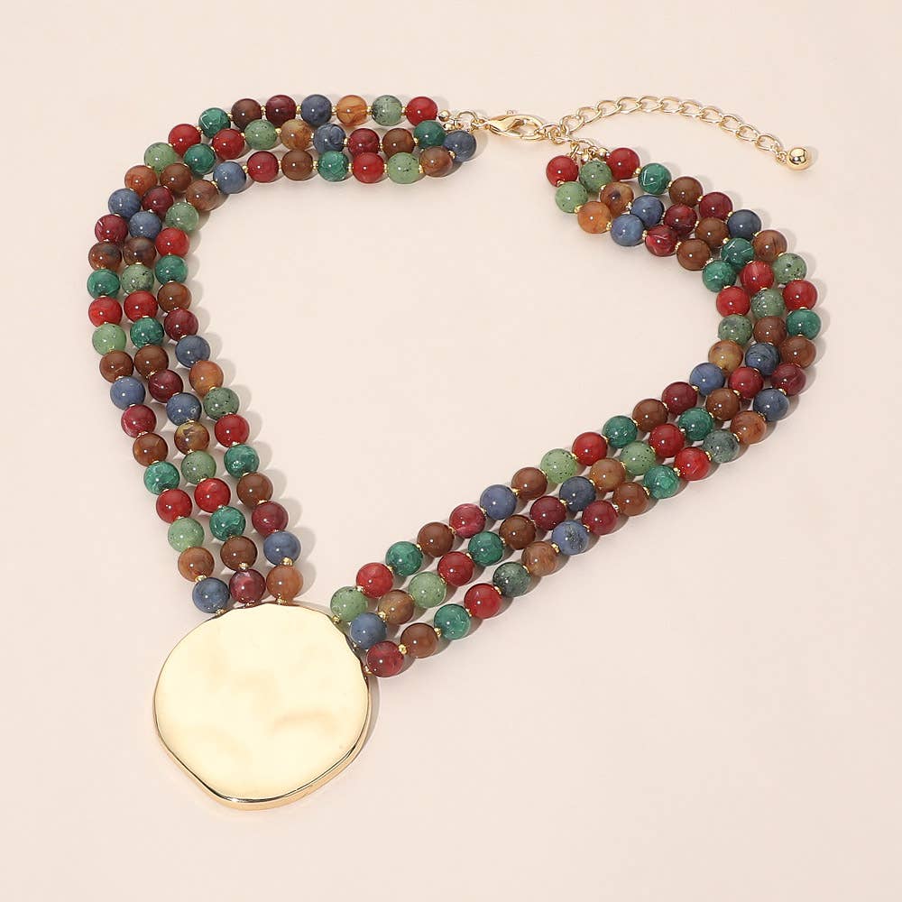 Bold Disc Necklace
