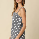 Polka Dot Mini Slip Dress