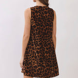 Leopard Print Shift Dress