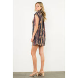 Tie Dye Button Front Dress