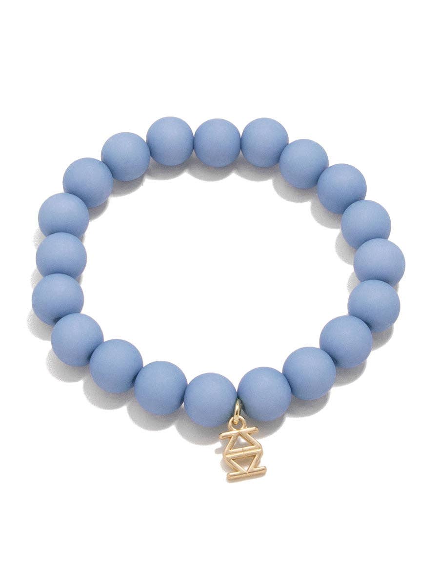 Matte Beaded Stretch Bracelet