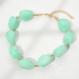 Chunky Resin Pebble Beaded Necklace