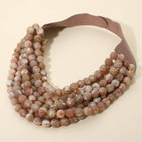 Marbled Faceted Magnetic Necklace