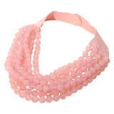 Marbled Faceted Magnetic Necklace