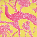Peacock Batik Pillow in Peony