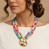 Bold Disc Necklace