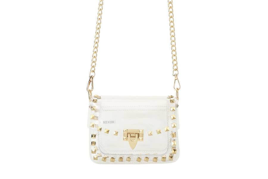 See Thru Shoulder Bag  Chain Strap