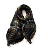 Classic Plaid Fringe Scarf