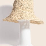 Intricate Straw Bucket Hat