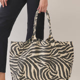 Zebra Canvas Tote Bag