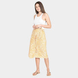 Animal Patterned Midi Wrap Skirt