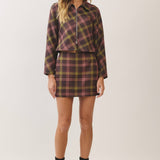 Plaid Skirt Set