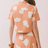 Orange Abstract Print Set