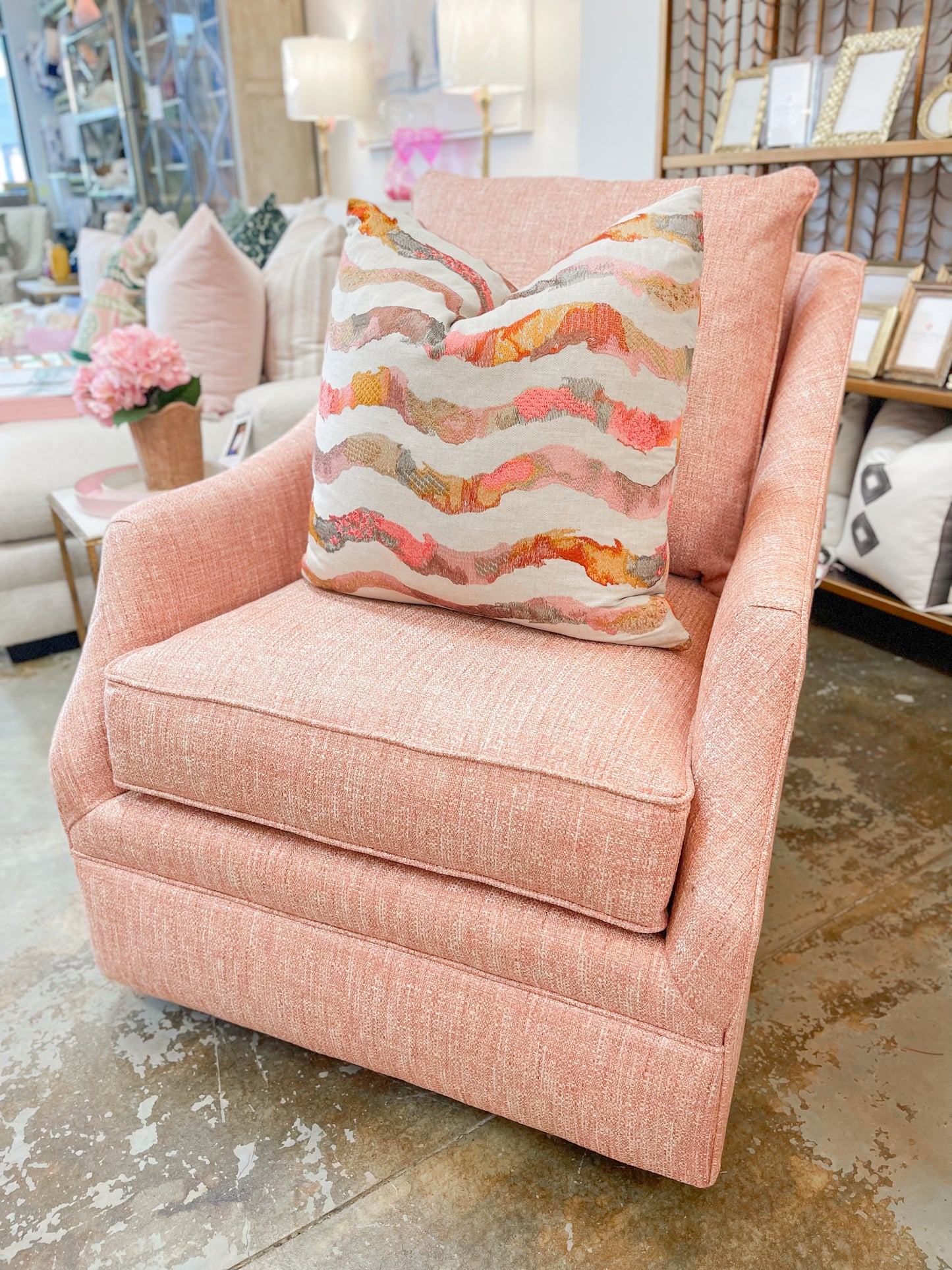 Swivel Glider-Sublime Coral PInk