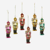 Glass Nutcracker Ornament