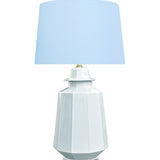 PORCELAIN CLOUD BLUE VASE LAMP
