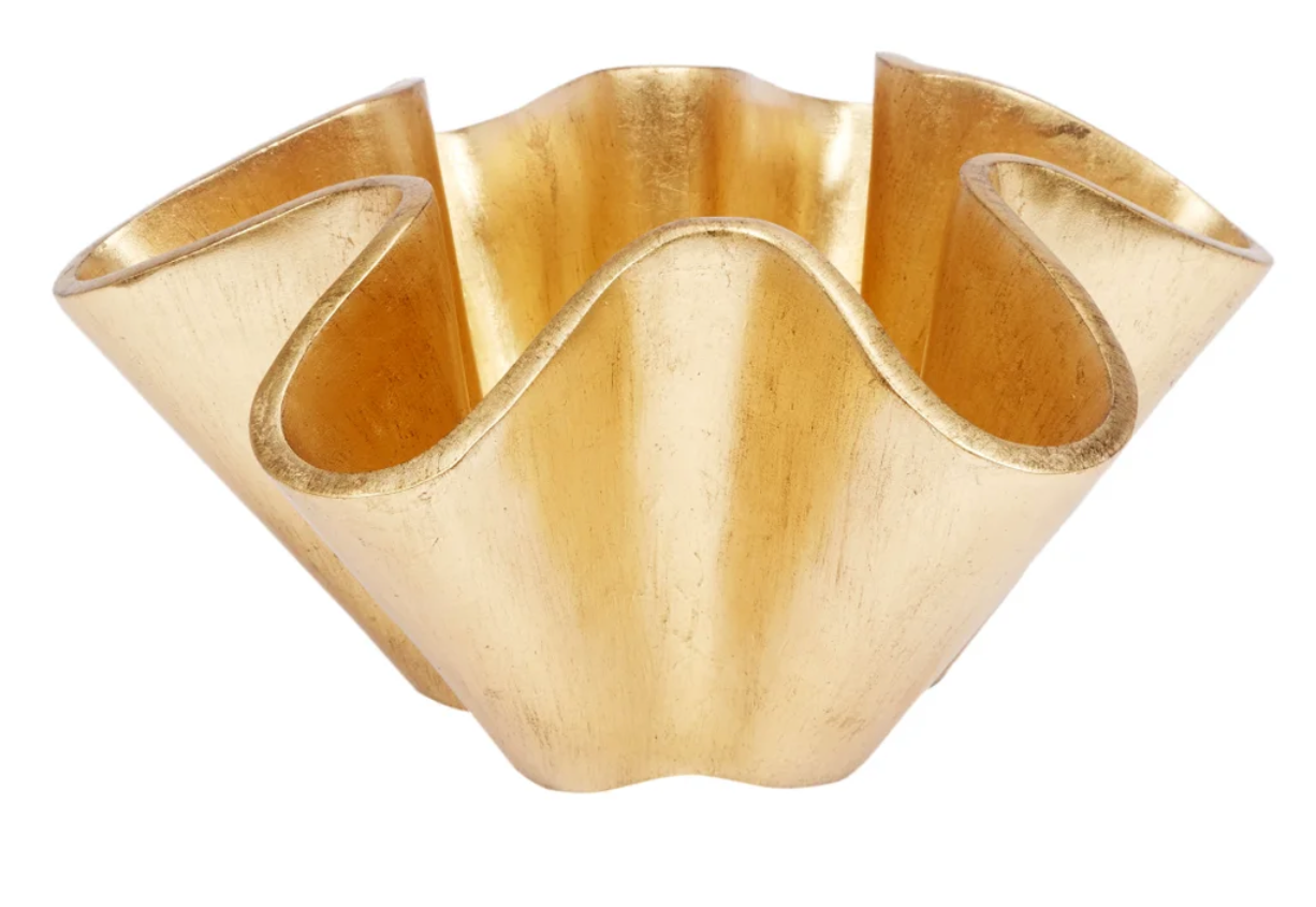 Esme Gold Leaf Wave Bowl