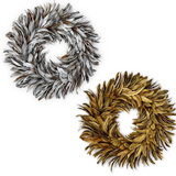 Shimmering Plumage Feather Wreath
