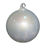 Pearlescent Glass Ornament 5"