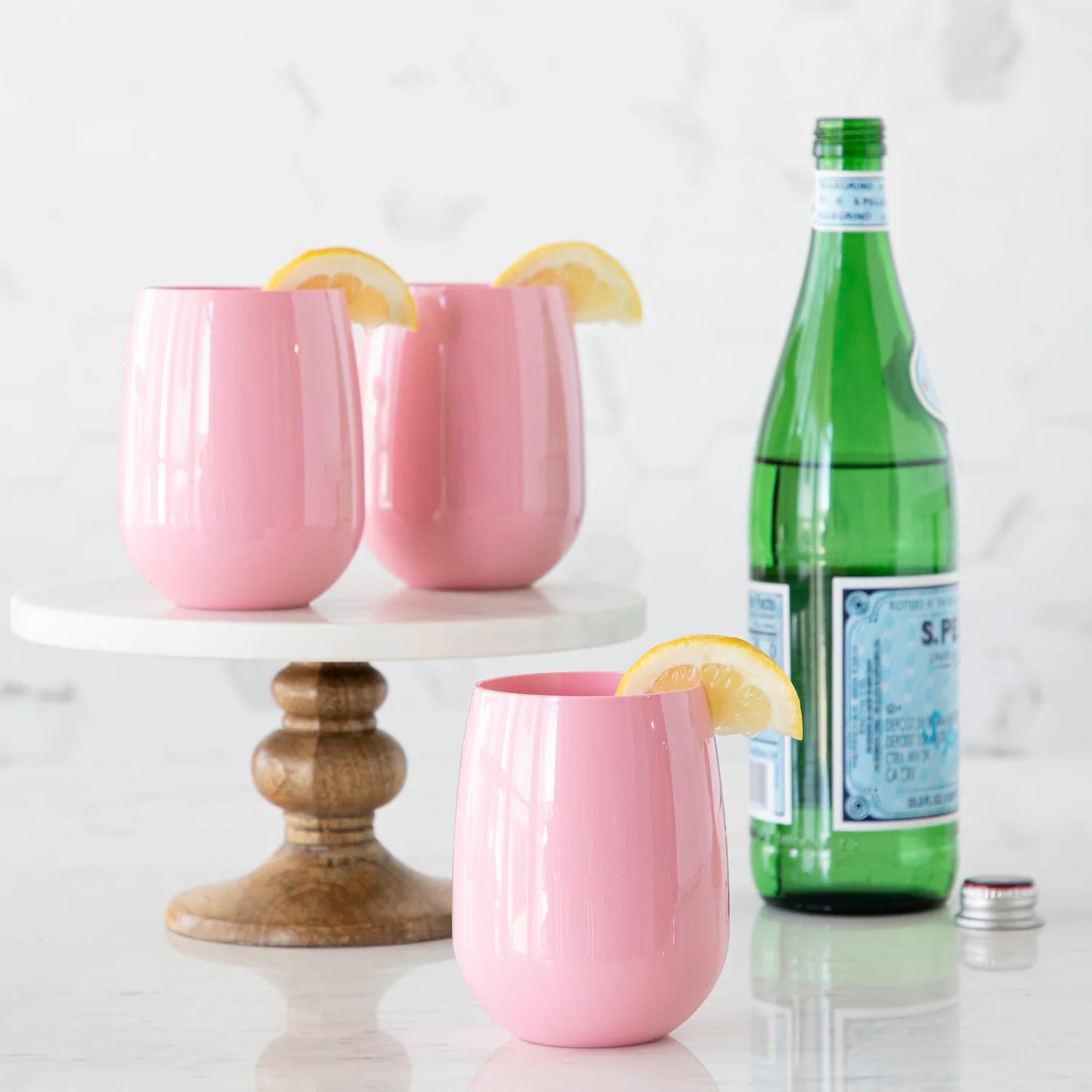 Shatterproof Stemless Cup-Pink