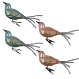 Glass Bird Clip Ornament