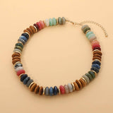 Boho Big Natural Stone Necklace
