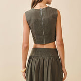 Textured Vertical Stitching Set