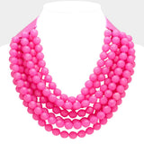 Chunky Acrylic Bead Necklace