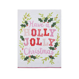 Holly Joy With Pom Pom Kitchen Towel