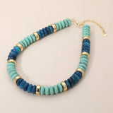 Chunky Resin Disc Beaded Necklace