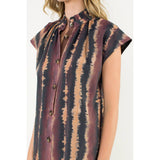 Tie Dye Button Front Dress